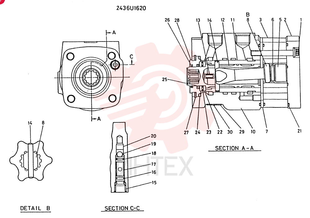 HYDRAULIC STEERING 2436U1620