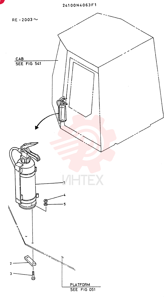 INSTAL, EXTINGUISHER 24100N4063F1