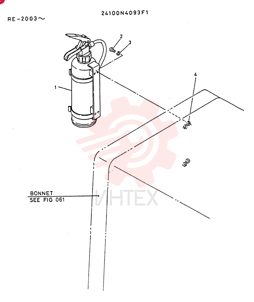 INSTAL, EXTINGUISHER 24100N4093F1