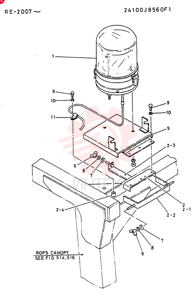 LIGHT, ROTARY 24100J8560F1