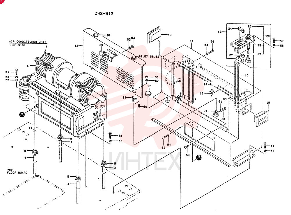 AIR CONDITIONER UNIT,REF 916, Start Serial: 2201-