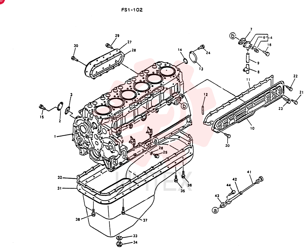 BLOCK ASSY,CYLINDER, Start Serial: 16301- 114104731 (2)