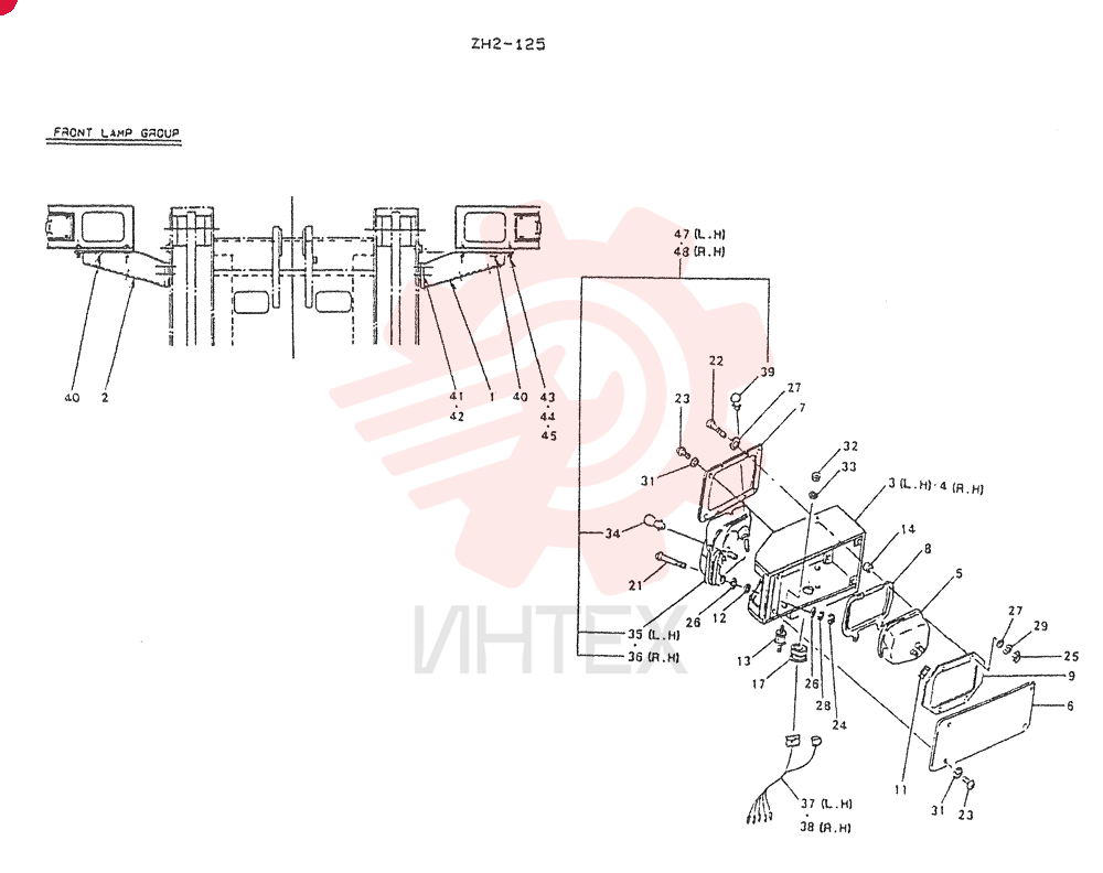 BRACKET,LAMP,FR (LH), Start Serial: 2201- 9K0816 (2)