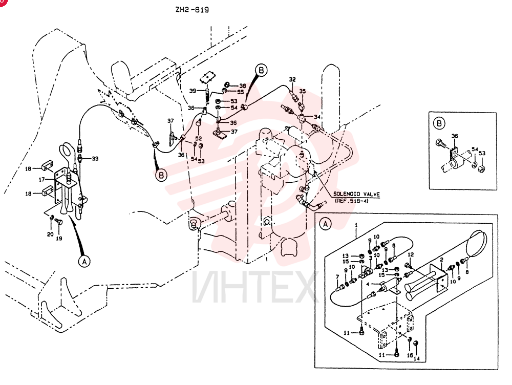 HORN ASSY,AIR, Start Serial: 2201-