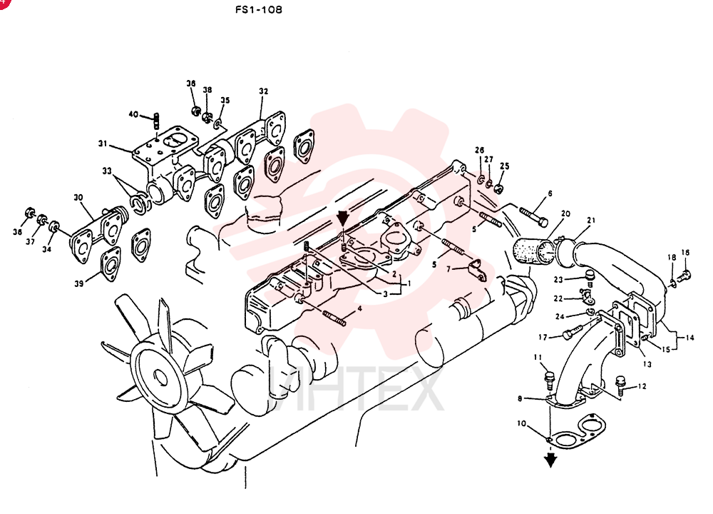 MANIFOLD,INTAKE, Start Serial: 16301-