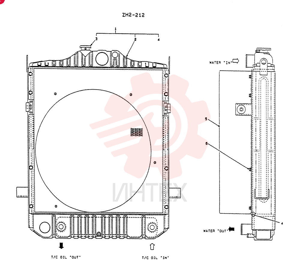 RADIATOR ASSY,(1401-714-0001), Start Serial: 2201-