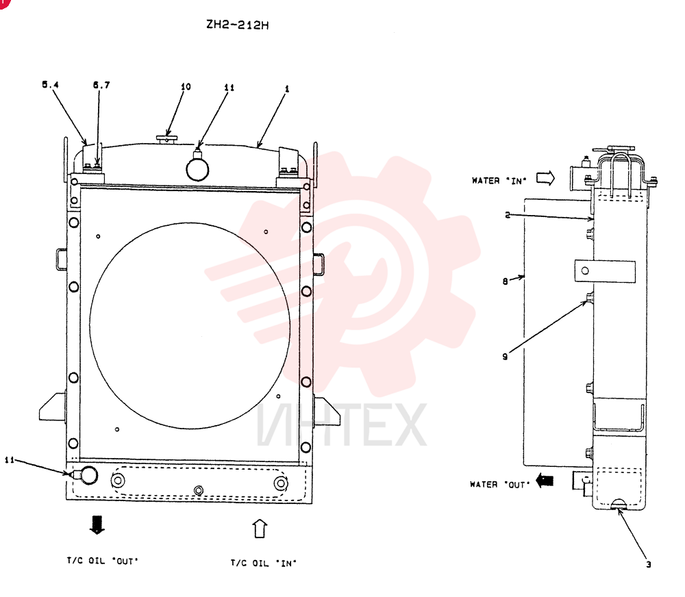 RADIATOR ASSY, Start Serial: 2201-
