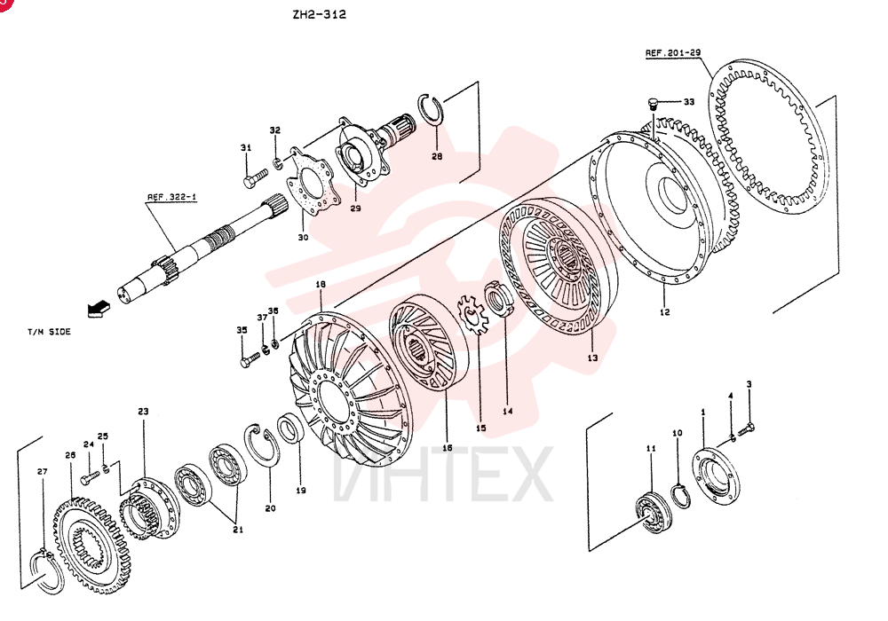 RETAINER,BEARING, Start Serial: 1-
