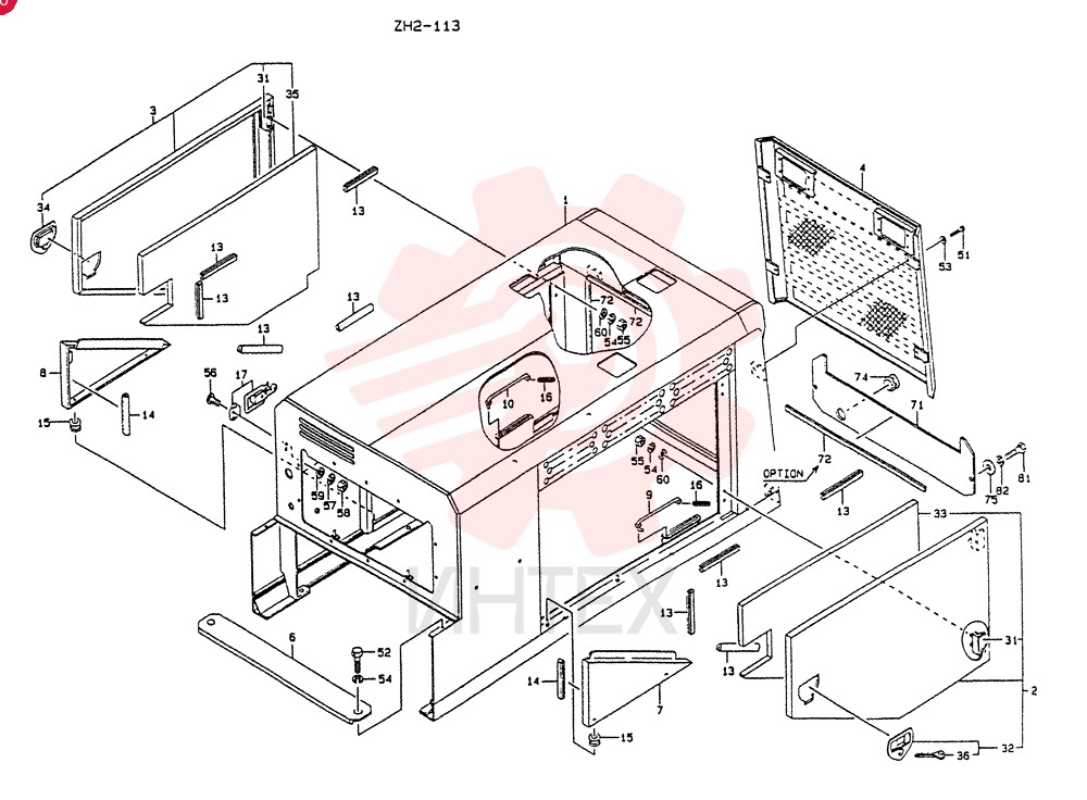 ROOM ASSY,ENGINE, Start Serial: 2201-