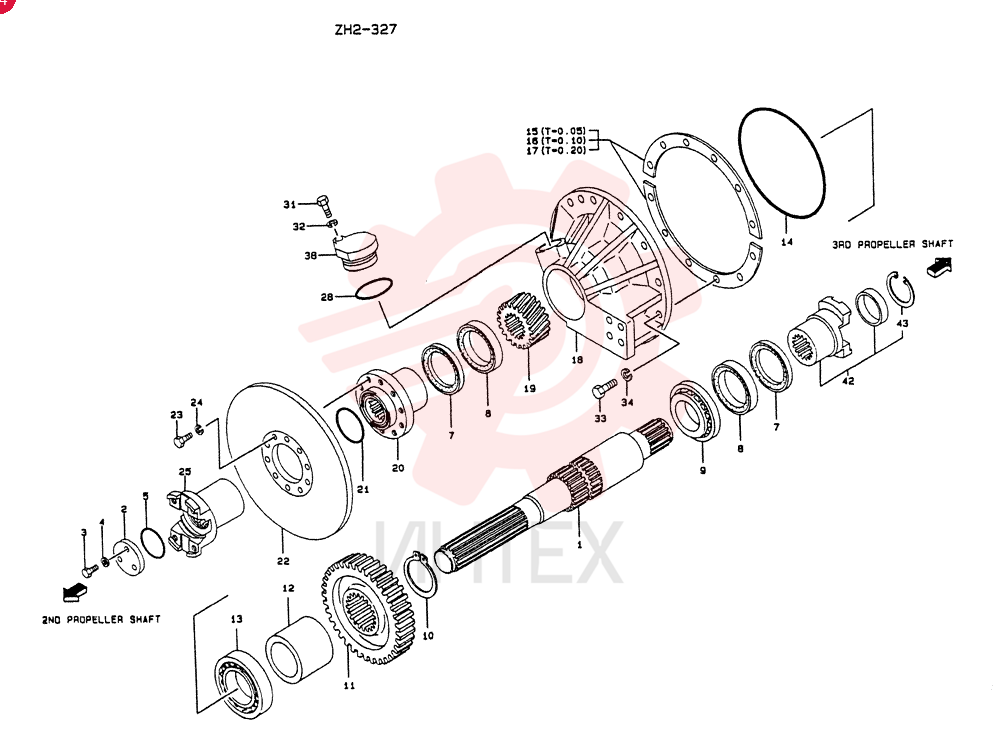 SHAFT,OUTPUT   1-, Serial Range: -22