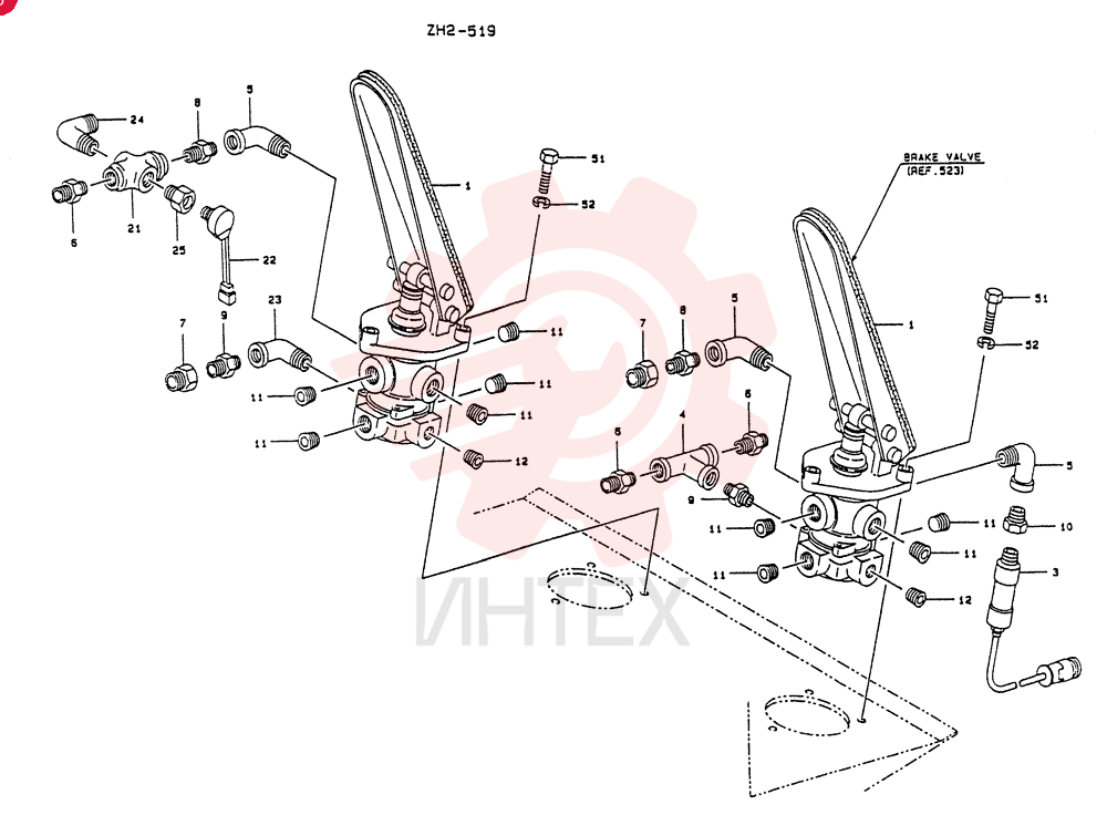 Схема (LK650) - MARK II WHEEL LOADER ASN RE02201 (1/91-12/06) 9K0603 (2)