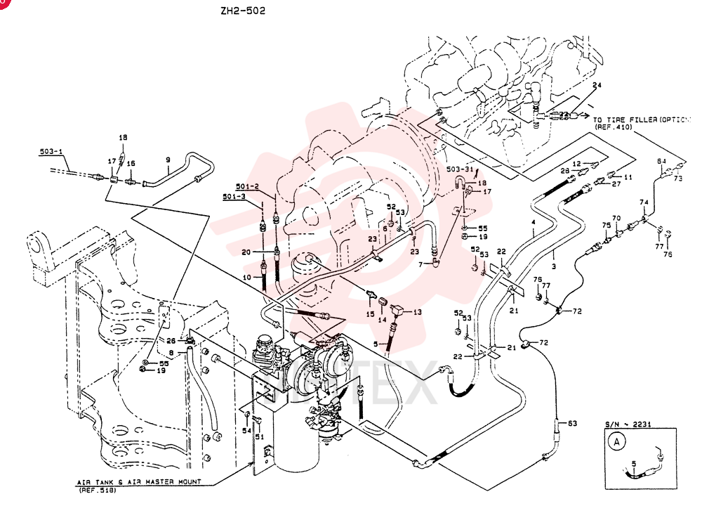 Схема (LK650) - MARK II WHEEL LOADER ASN RE02201 (1/91-12/06) 9K1769