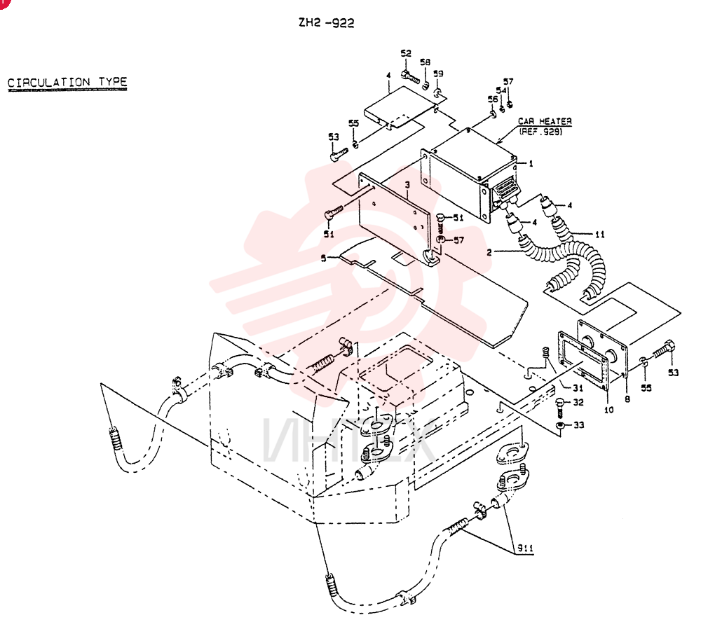 Схема (LK650) - MARK II WHEEL LOADER ASN RE02201 (1/91-12/06) 9K0692 (2)