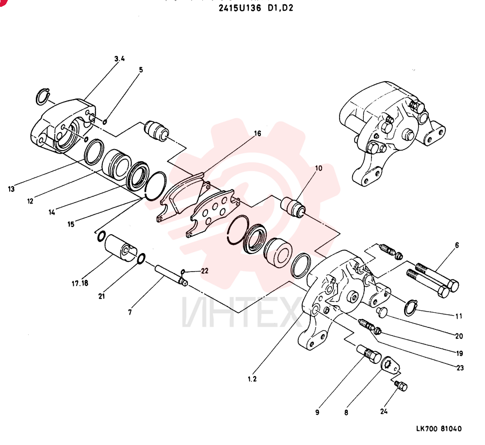 BRAKE ASSY. 2415U136D1