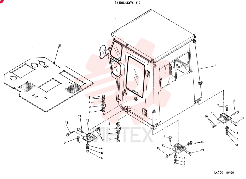 CAB GROUP, ROPS 24100J3374F2