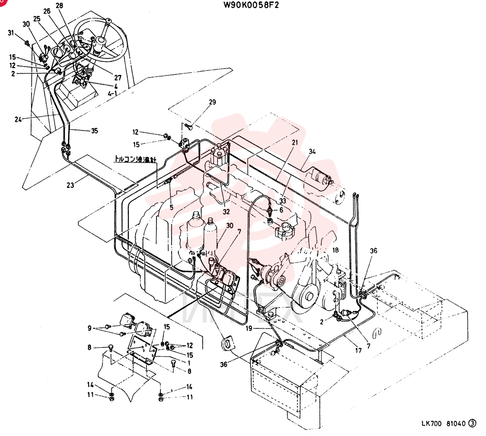 ELEC GROUP, ENGINE W90K0058F2