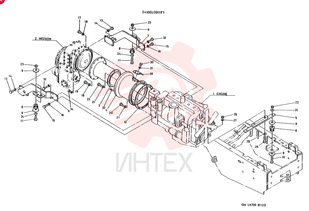 ENGINE-MISSION GROUP 24100J3311F1