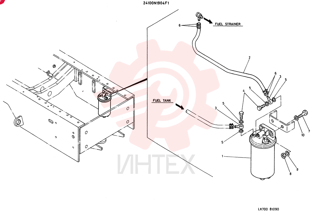 FUEL LINES GROUP 24100N1904F1