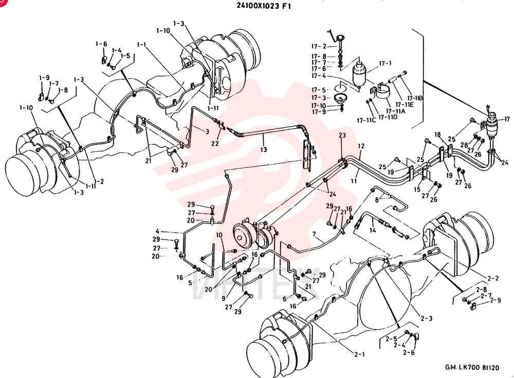 HYDR LINES, BRAKE 24100X1023F1