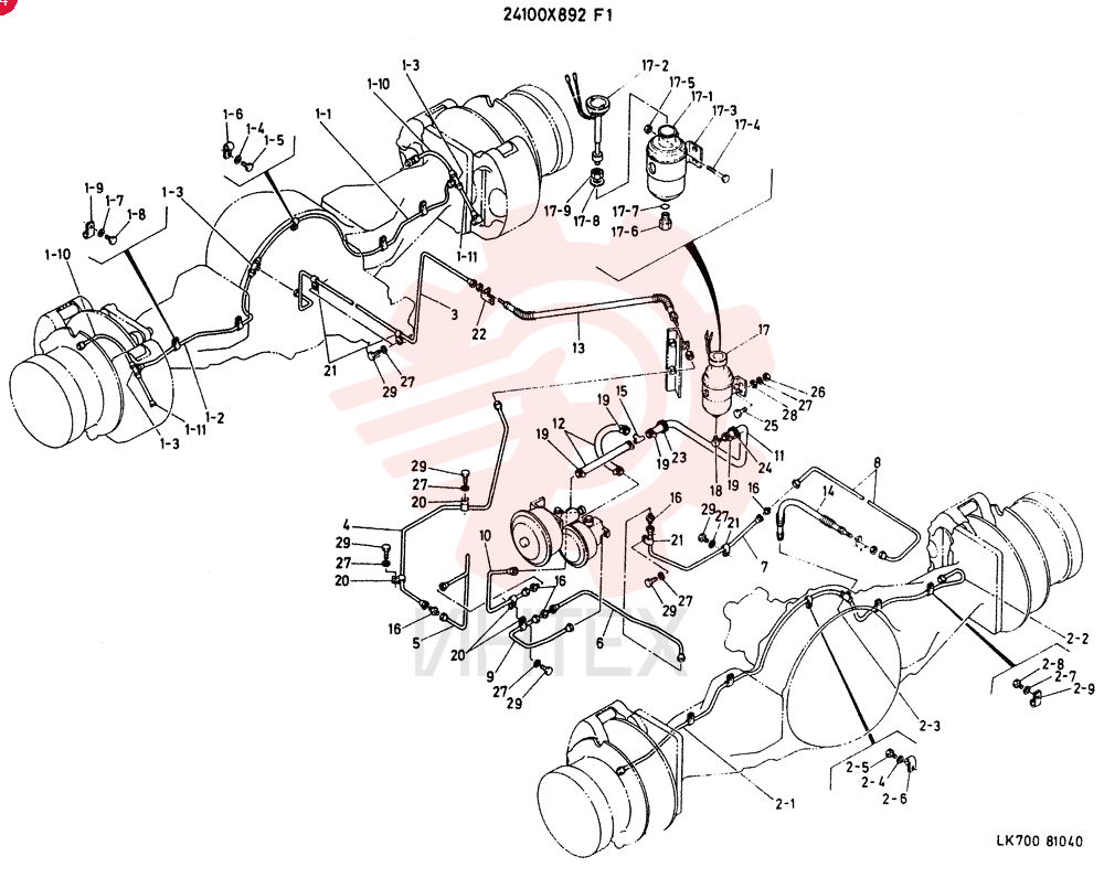 HYDR LINES, BRAKE 24100X829F1