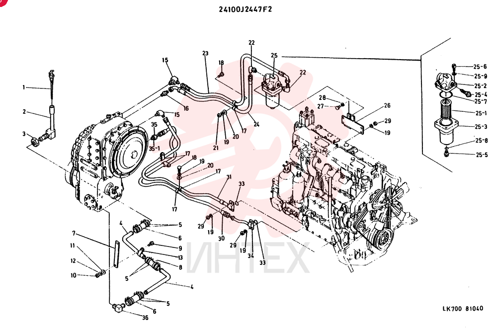 HYDR LINES, MISSION 24100J2447F2