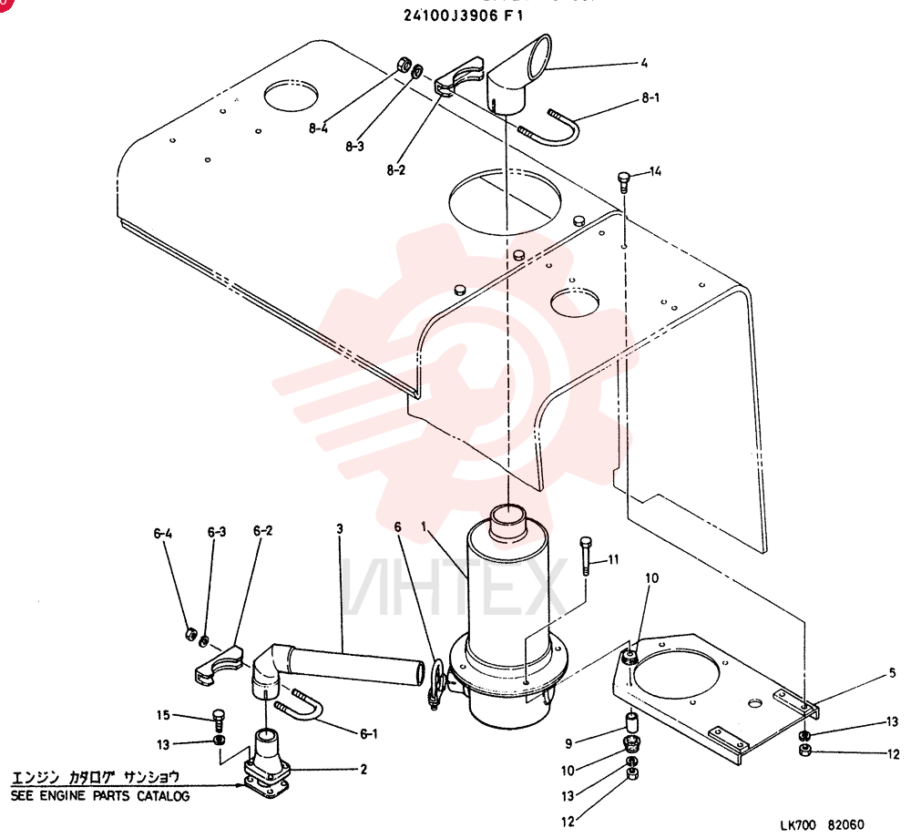 MUFFLER GROUP 24100J3906F1