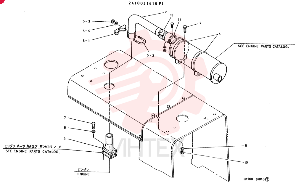 MUFFLER GROUP 24100J1619F1