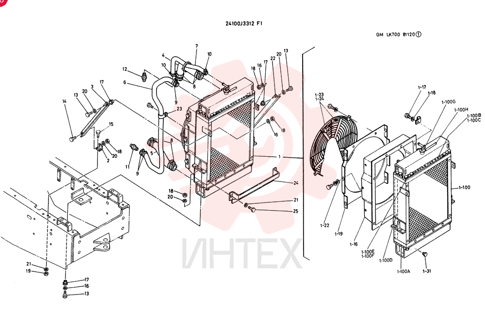 RADIATOR GROUP 24100J3312F1