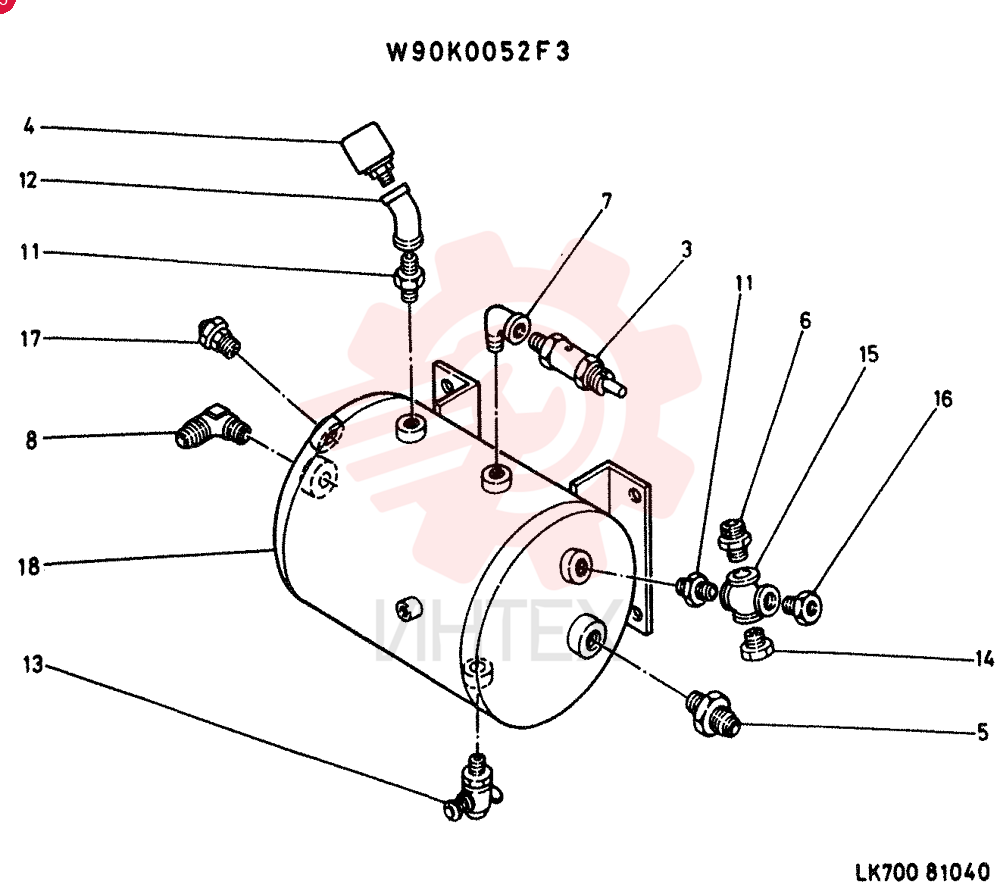 RESERVOIR ASSY, AIR W90K0052F3