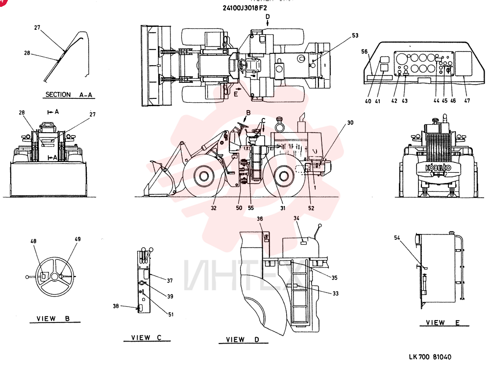 Схема (LK700) - WHEEL LOADER ASN KF1172 (1/03-12/03) 24100J3018F2 (1)