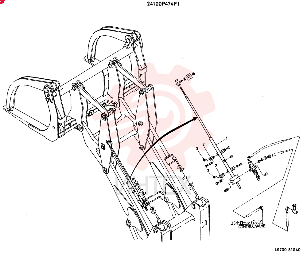 Схема (LK700) - WHEEL LOADER ASN KF1172 (1/03-12/03) 24100P474F1