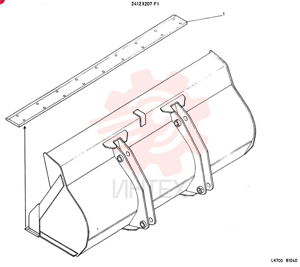 Схема (LK700) - WHEEL LOADER ASN KF1172 (1/03-12/03) 2412X207 (1)
