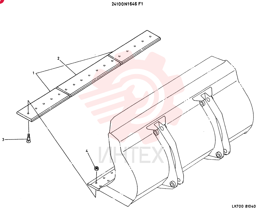 Схема (LK700) - WHEEL LOADER ASN KF1172 (1/03-12/03) 24100N1646F1