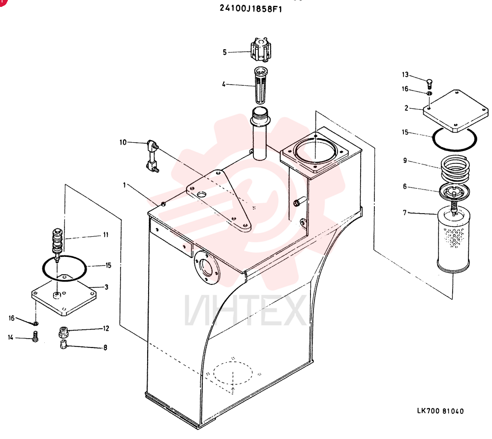 TANK ASSY, HYDR 24100J1458F1