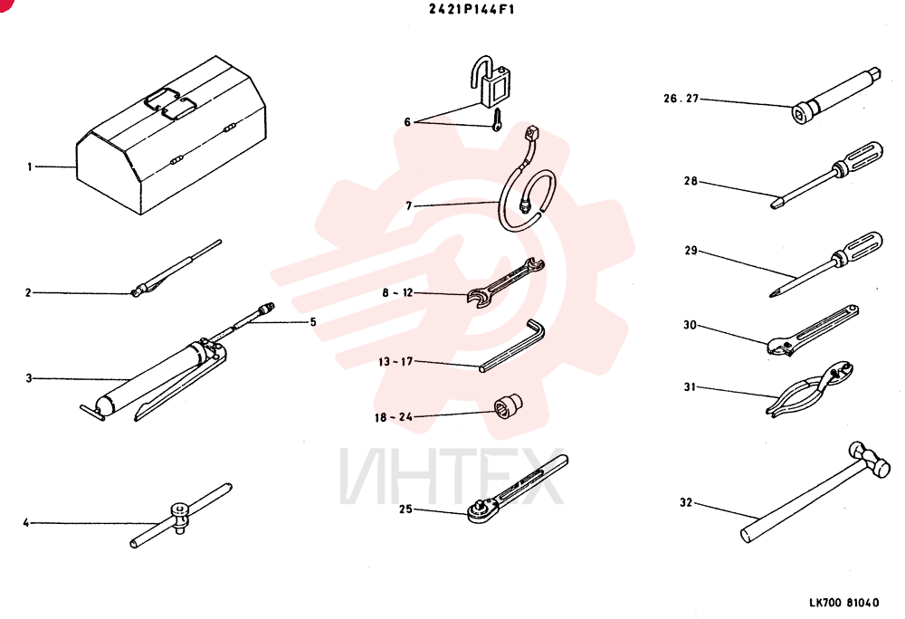 TOOL 2421P144F1