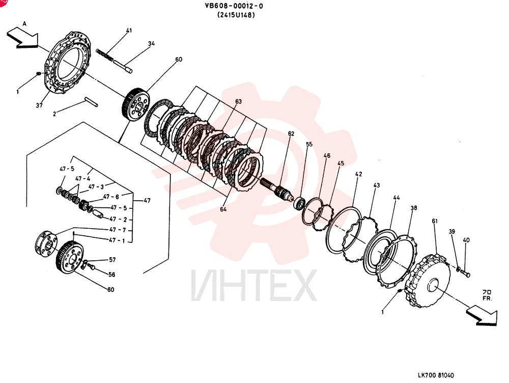 TRANSMISSION VB608-00012-0