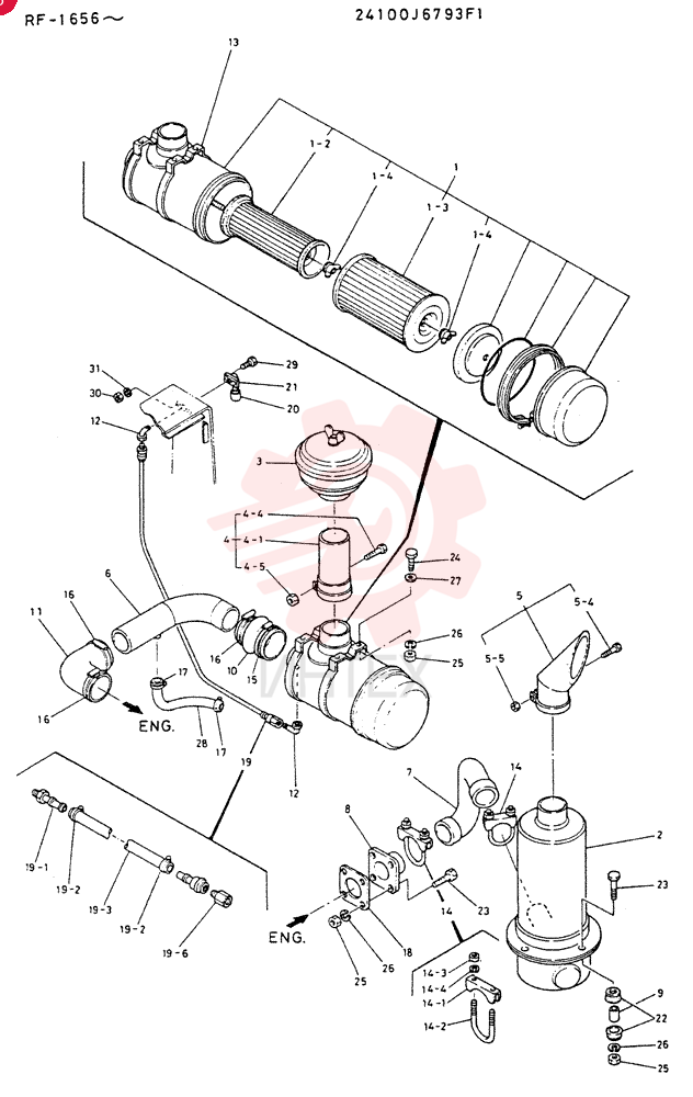 AIRCLEANER   GROUP 24100J6793F1