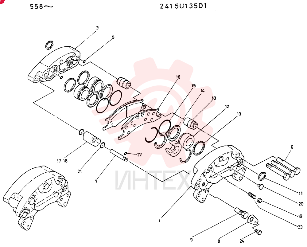 BRAKE ASSY. 2415U135D1