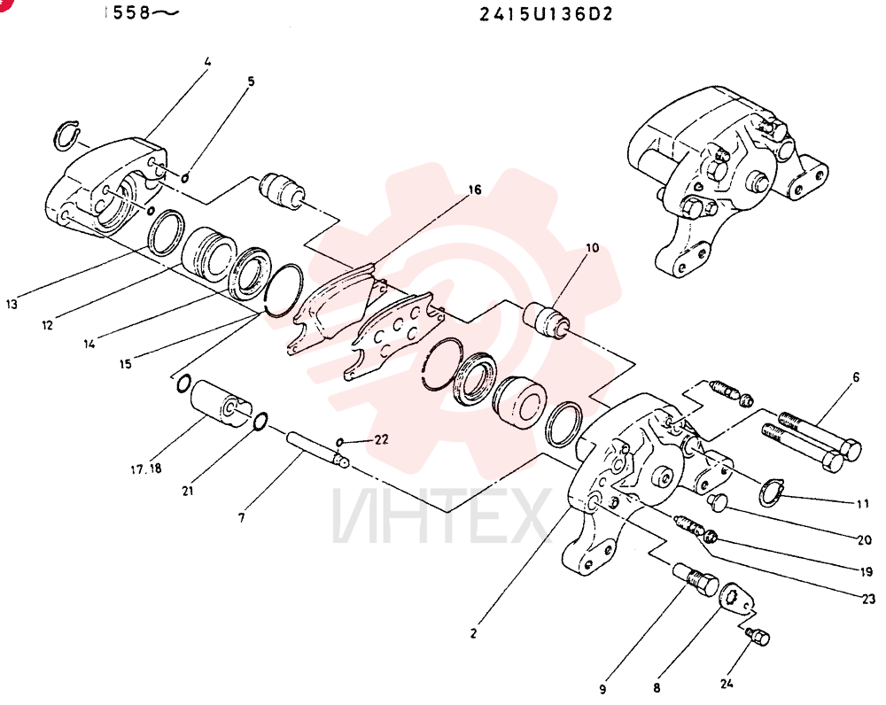 BRAKE ASSY. 2415U136D2