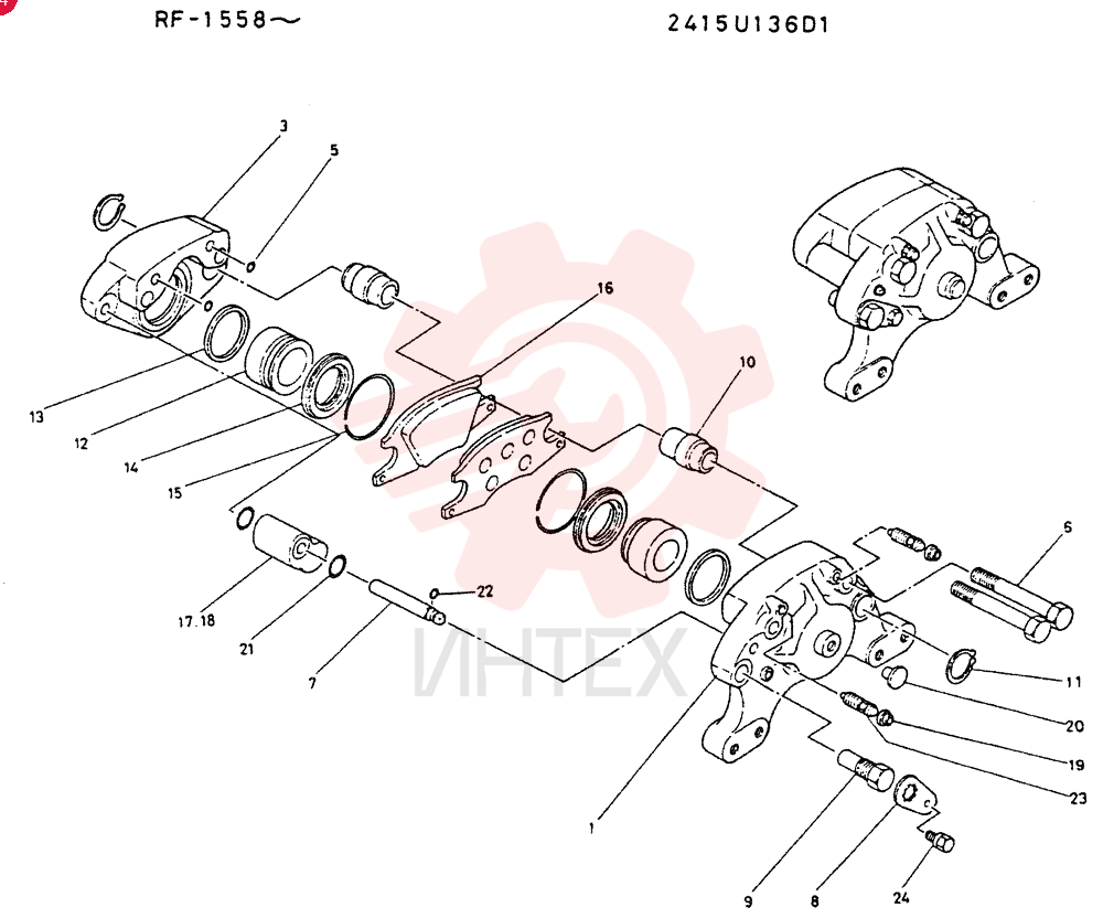 BRAKE ASSY. 2415U136D1