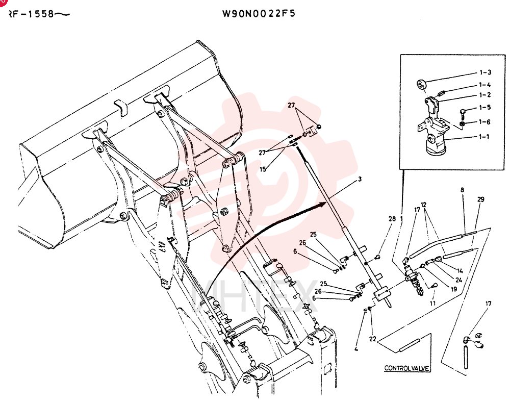 BUCKET-LEVELER GROUP W90N0022F5