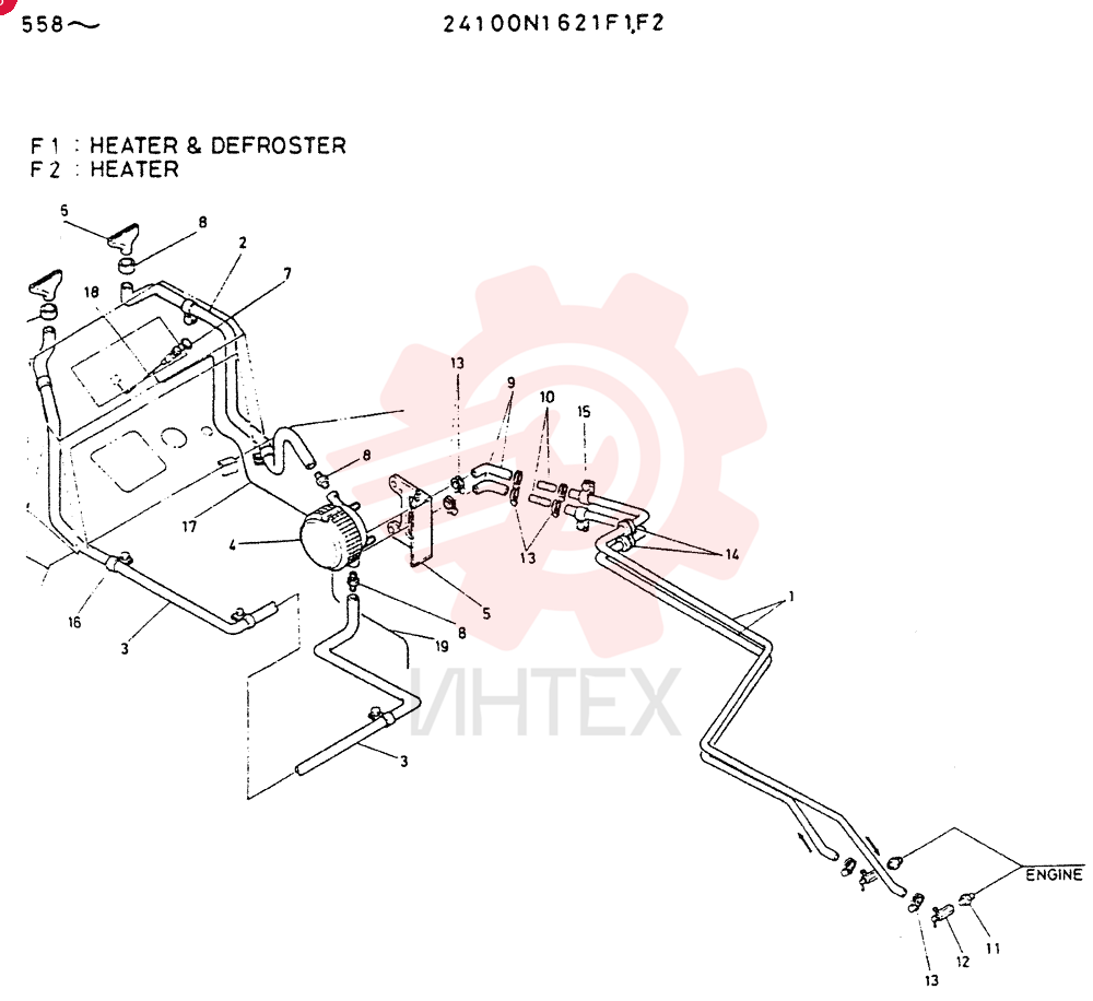 HEATER & DEFROSTER 24100N1621F1