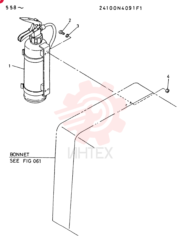 INSTAL, EXTINGUISHER 24100N4091F1
