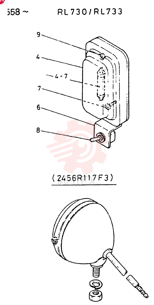 LIGHT,   SERVICE RL730-001