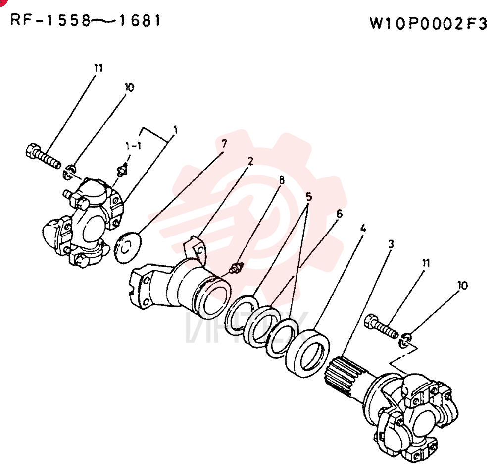 SHAFT W10P0002F3