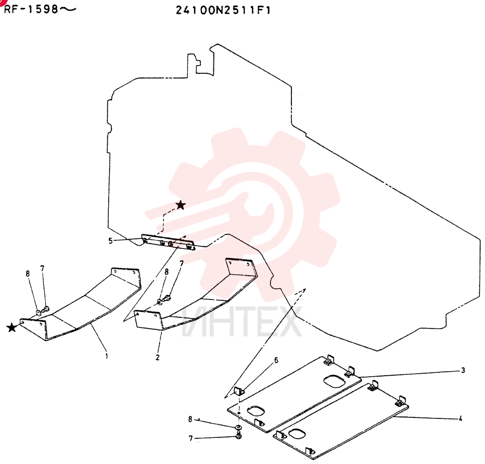 Схема (LK700A) - WHEEL LOADER ASN RE1558 (1/03-12/03) 24100N2511F1