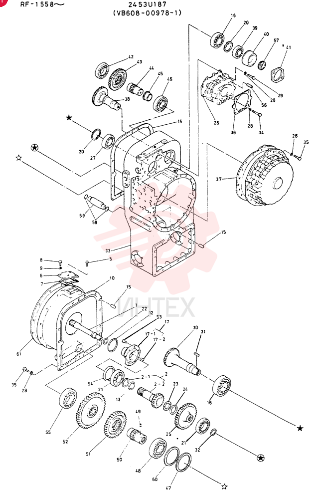 Схема (LK700A) - WHEEL LOADER ASN RE1558 (1/03-12/03) 2453U187