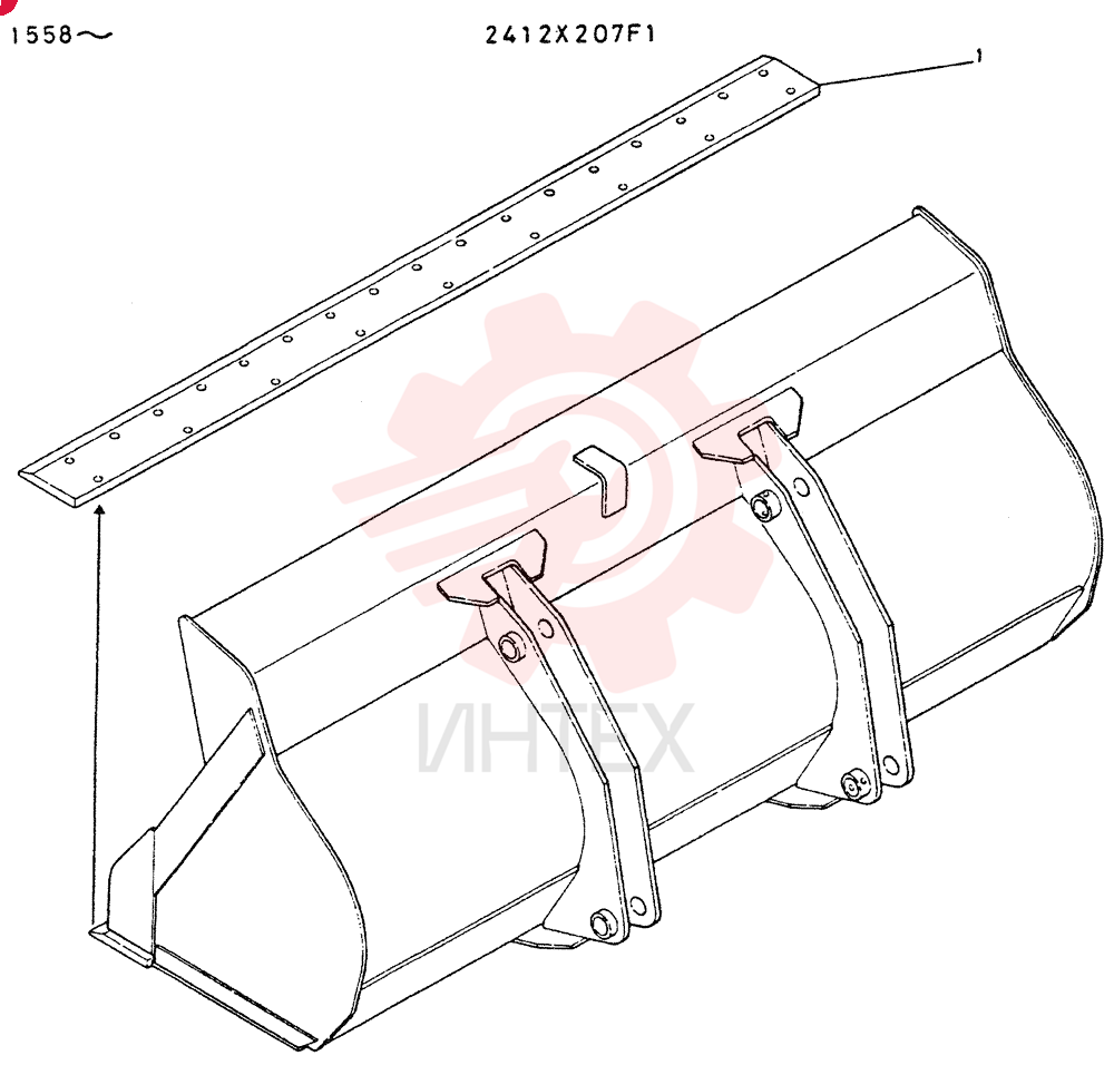 Схема (LK700A) - WHEEL LOADER ASN RE1558 (1/03-12/03) 2412X207