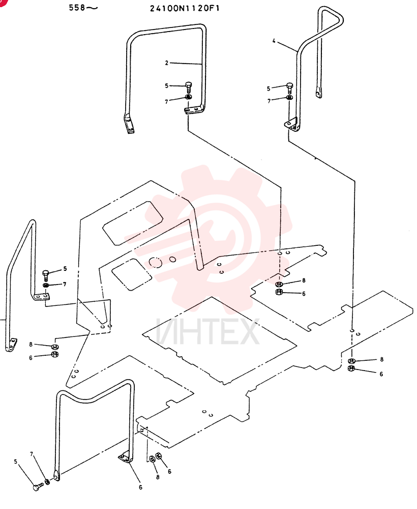 Схема (LK700A) - WHEEL LOADER ASN RE1558 (1/03-12/03) 24100N1120F1