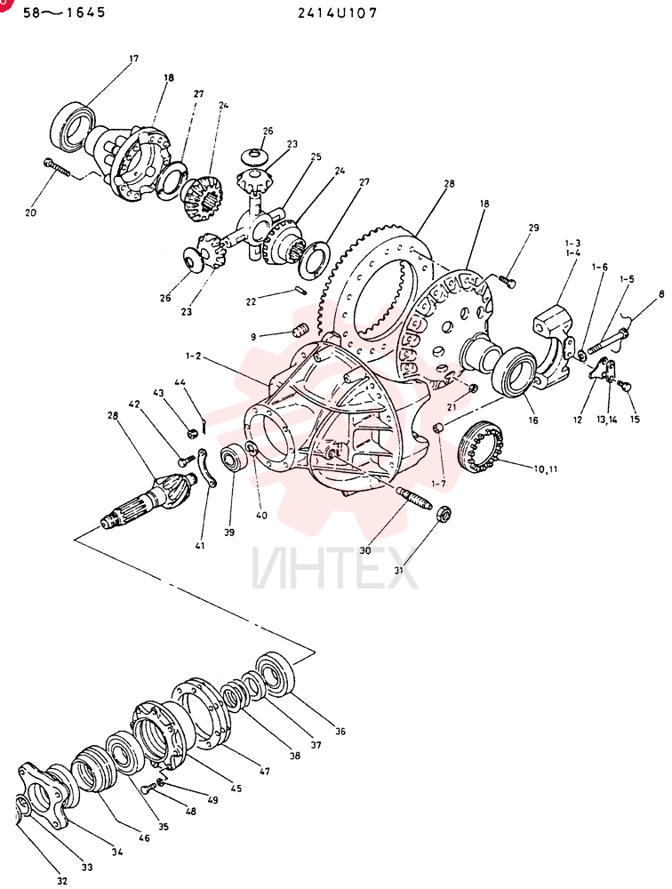 Схема (LK700A) - WHEEL LOADER ASN RE1558 (1/03-12/03) 2414U107